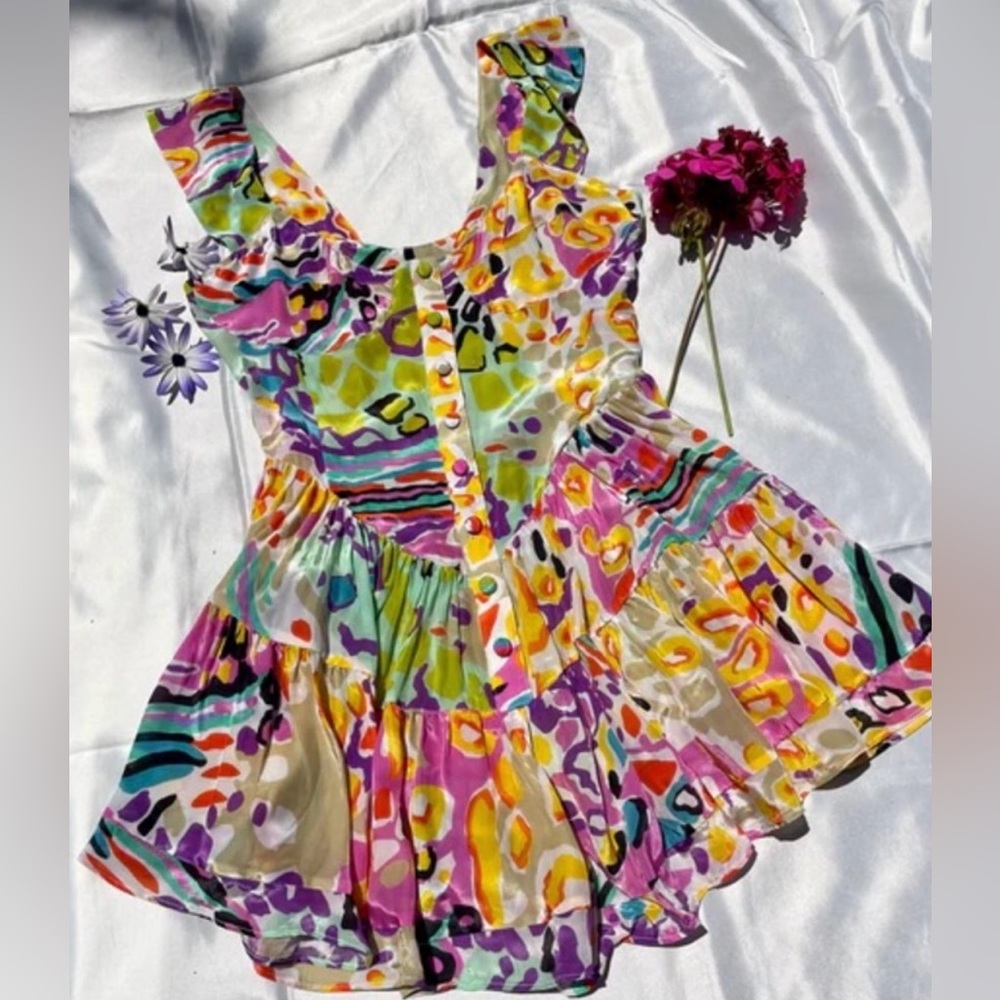 Vanessa Mooney Romper THE ELISABETH ROMPER DRESS - 80'S PRINT